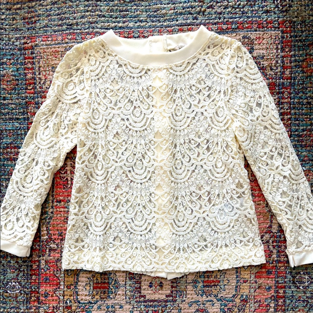 Banana Republic lace 3/4 sleeve blouse